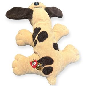 VINTAGE 1985 Tonka Pound Puppies Brown & Tan Spotted Dog Plush Stuffed Animal